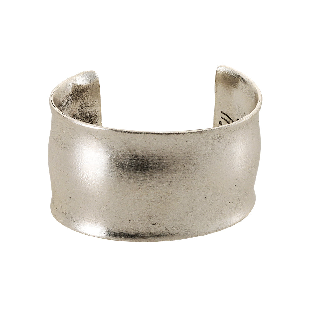 Inside Engraved Organic Wide Cuff Bracelet