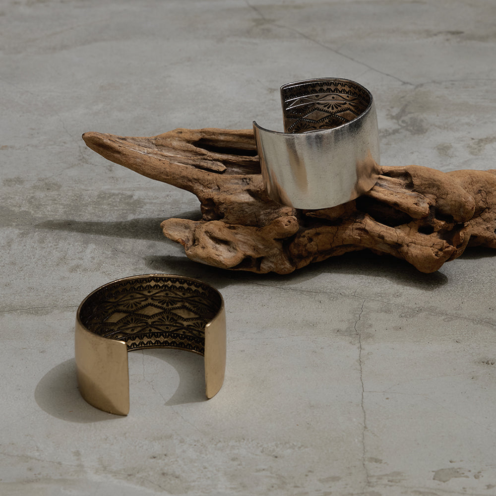Inside Engraved Wide Cuff Bracelet