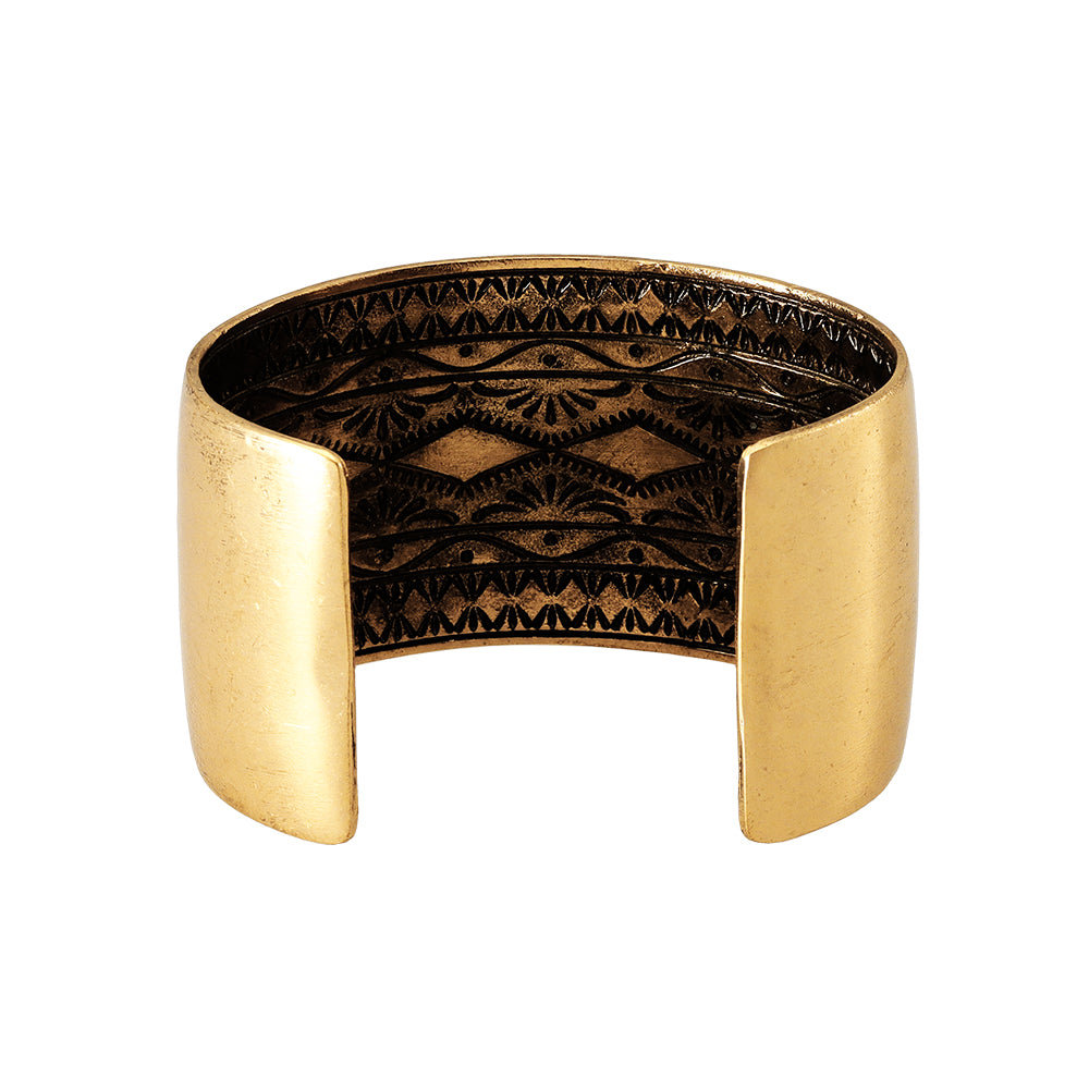 Inside Engraved Wide Cuff Bracelet