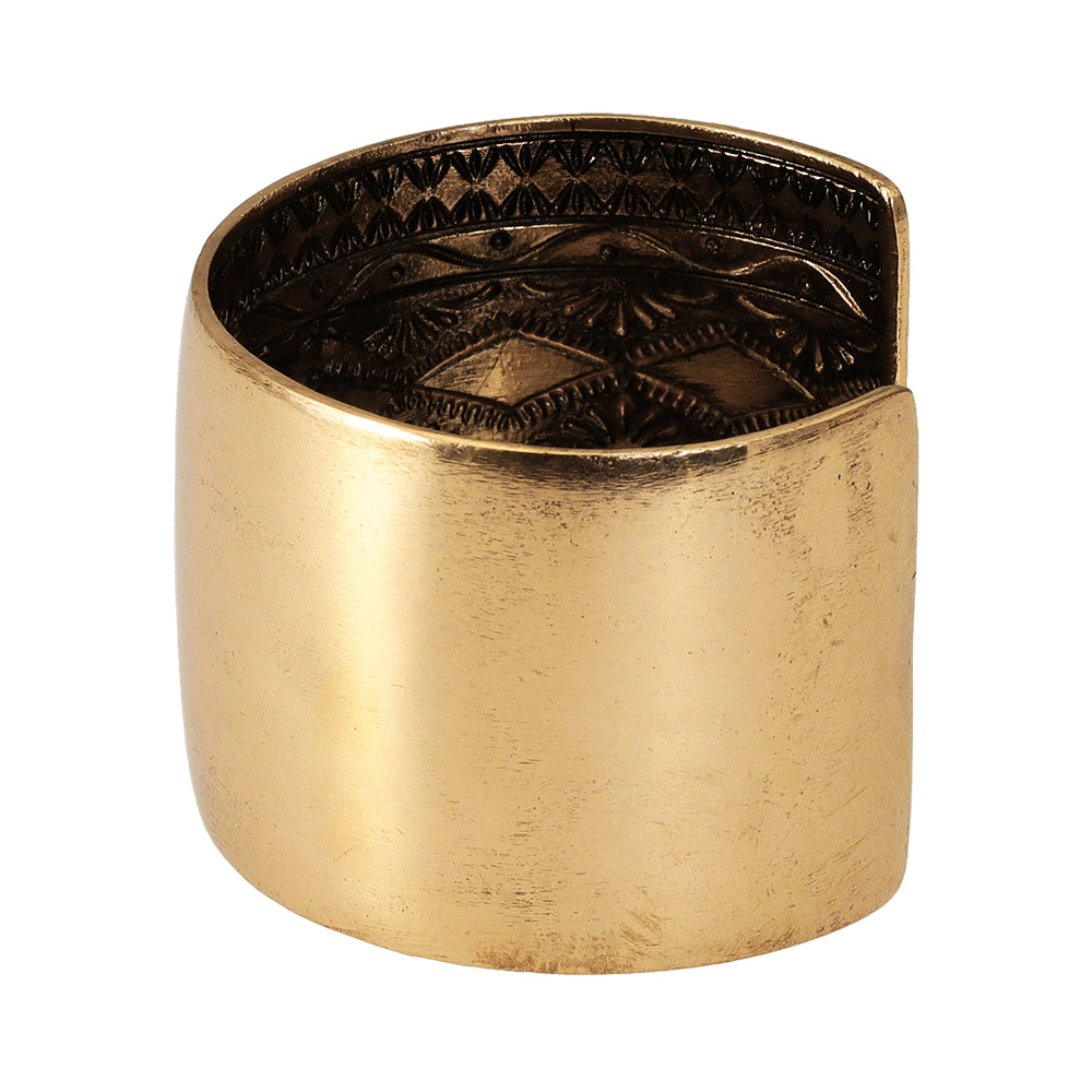 Inside Engraved Wide Cuff Bracelet