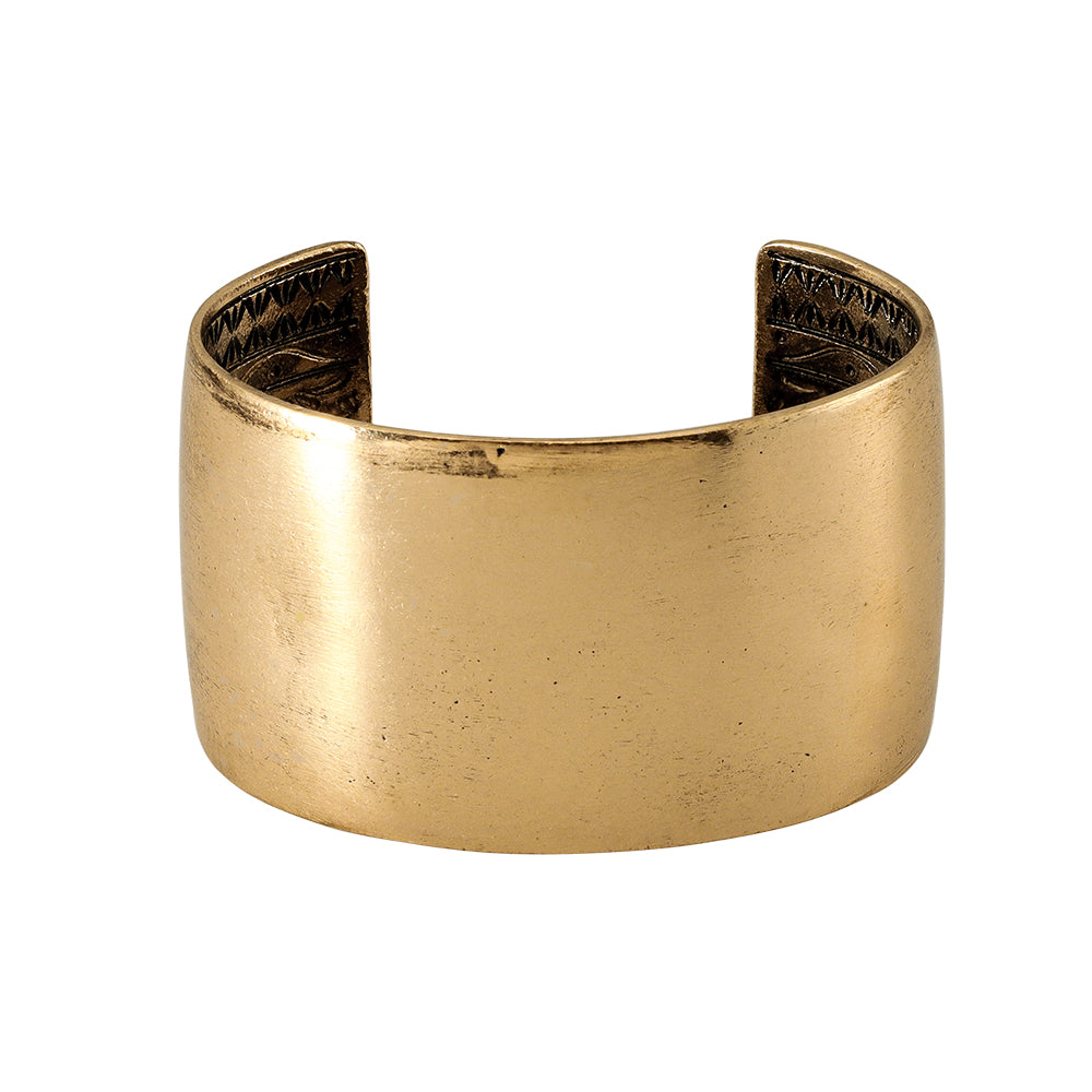 Inside Engraved Wide Cuff Bracelet