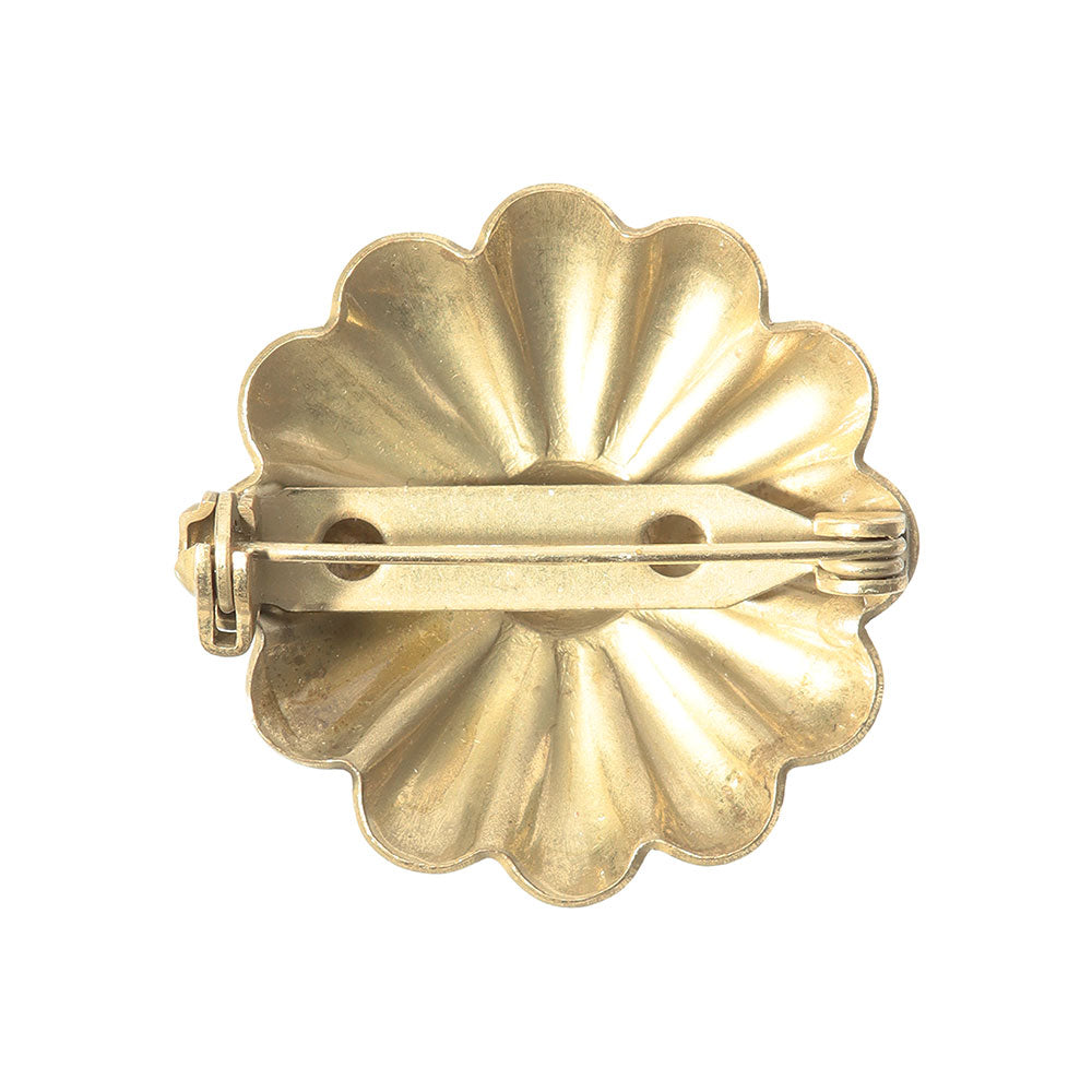 Distressed Flower Concho Brooch