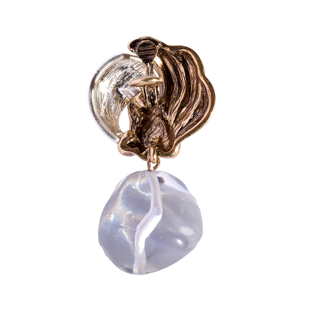 Chunky Knot Sculptural Drop Clip Ons