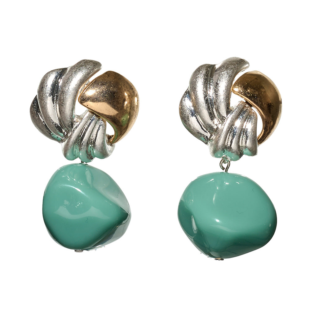 Chunky Knot Sculptural Drop Clip Ons