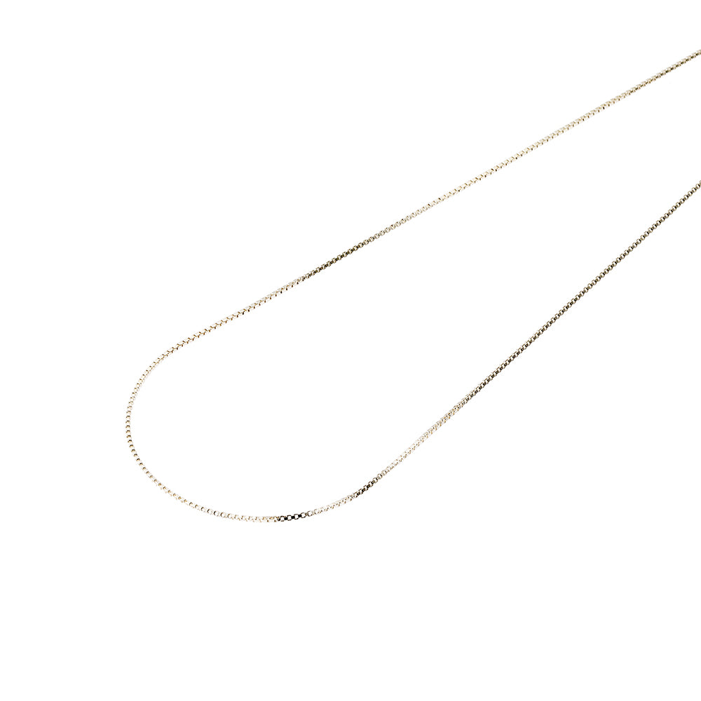 925 Silver Plated Box Chain Toggle Necklace