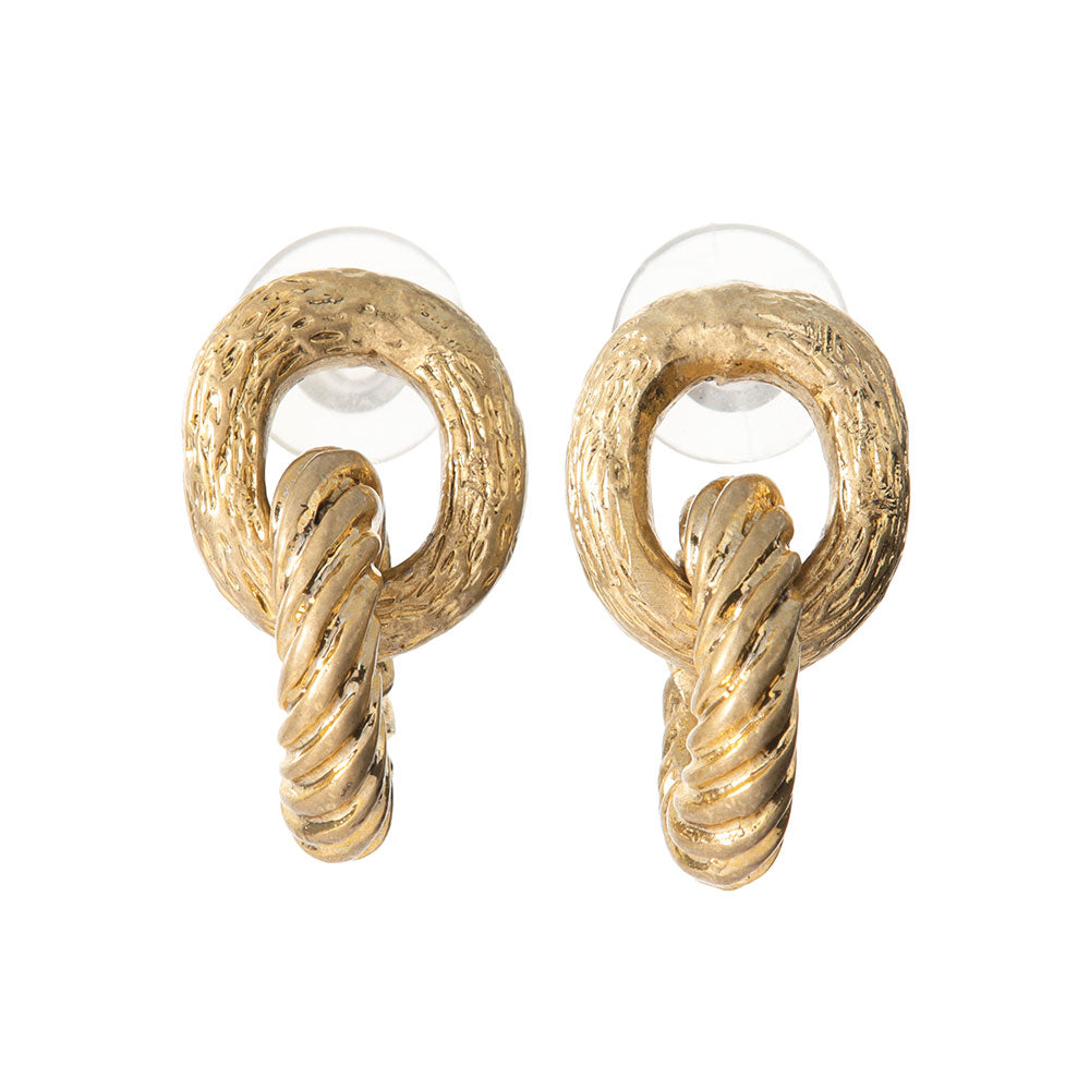 Textured Link Earrings