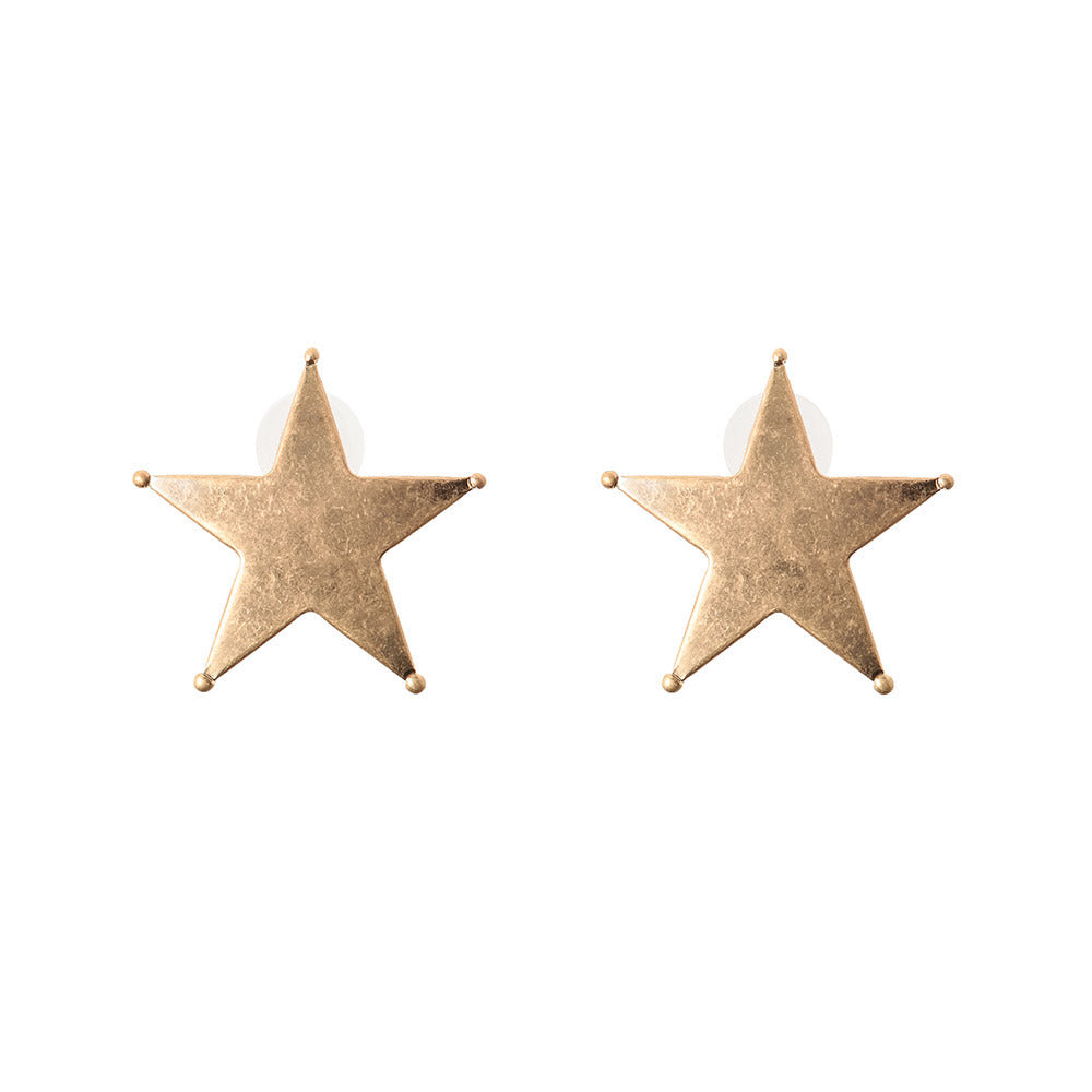 Big Star Stud Earrings