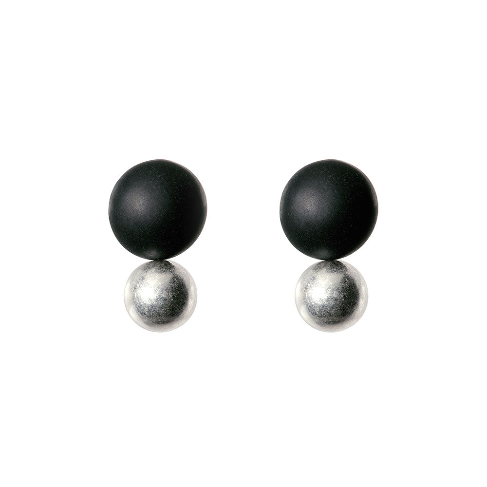 Homaica Double Ball Earrings