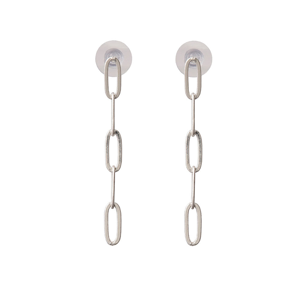 Paperclip Chain Drop Earrings