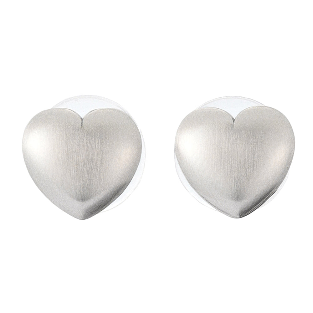 Puffy Heart Stud Earrings