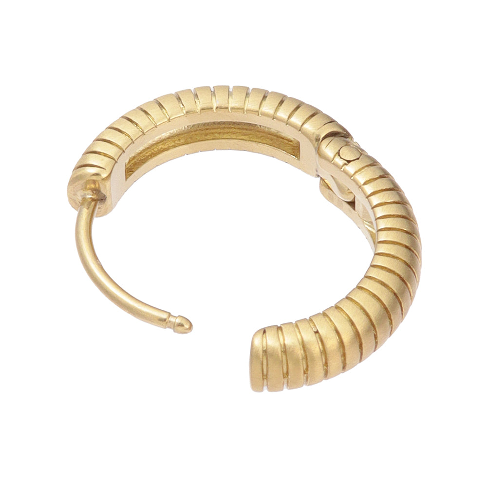 Ridged Hoop Earrings