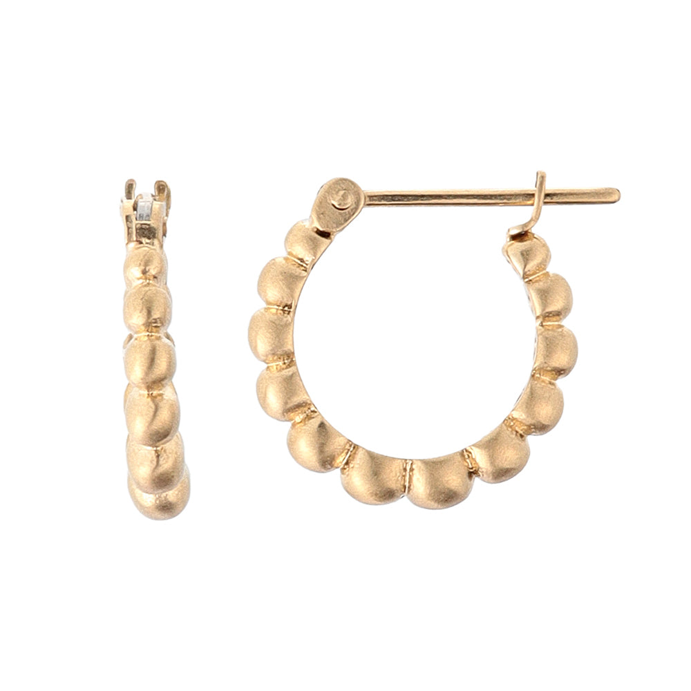 Scallop Hoop Earrings