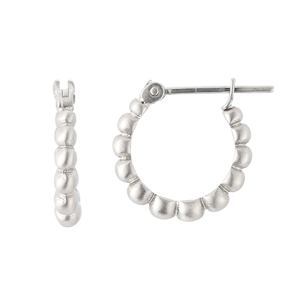 Scallop Hoop Earrings