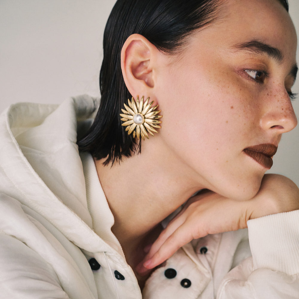 Gerbera Statement Earrings