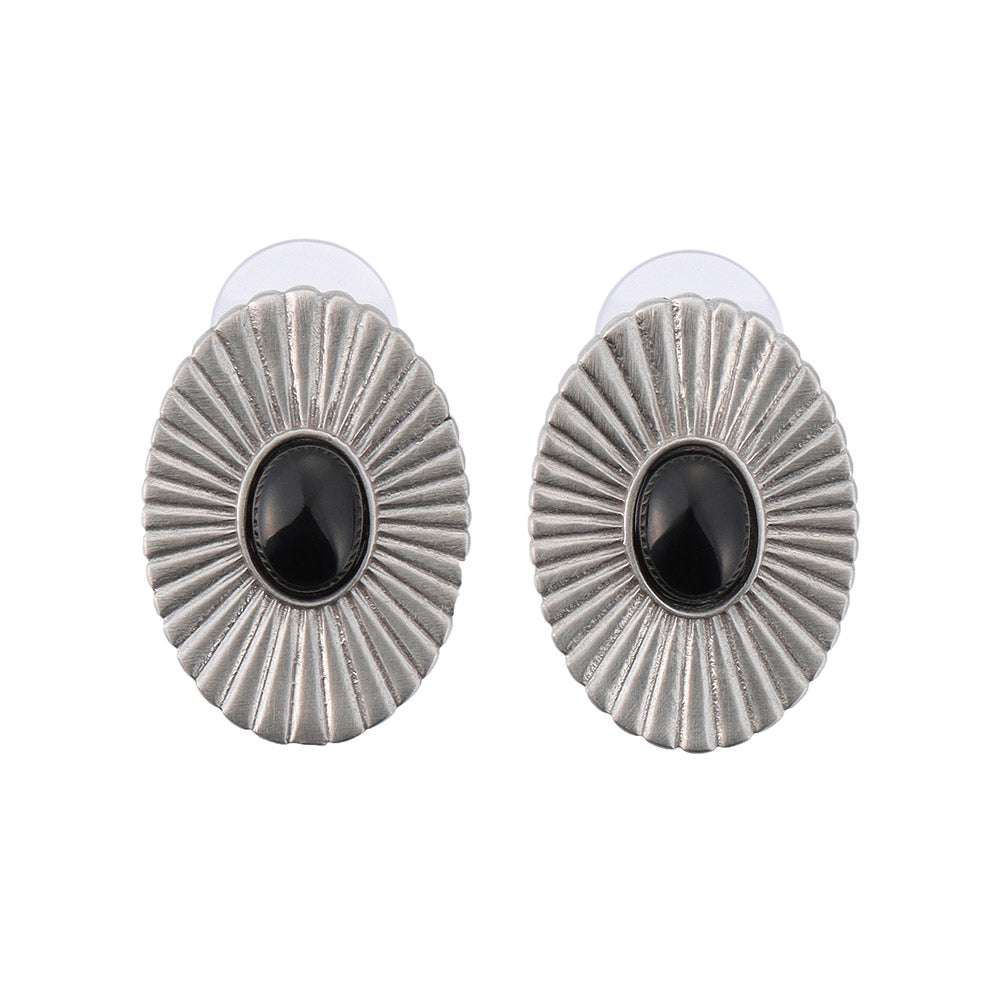 Center Stone Concho Earrings