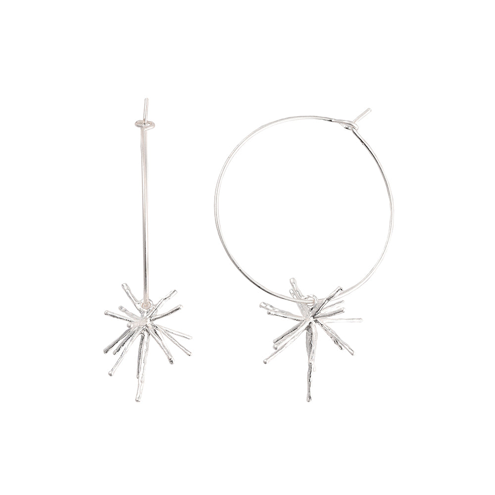 Bright Star Hoop Earrings