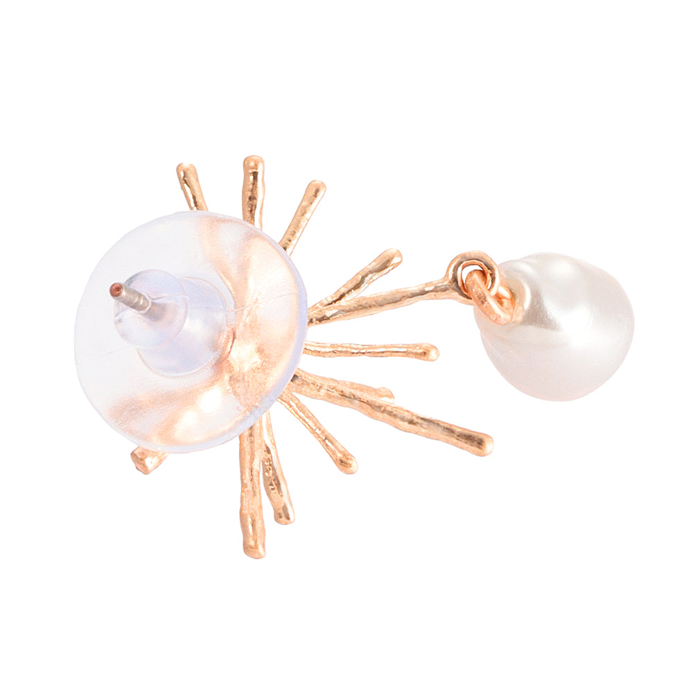 Bright Star and Pearl Earrings