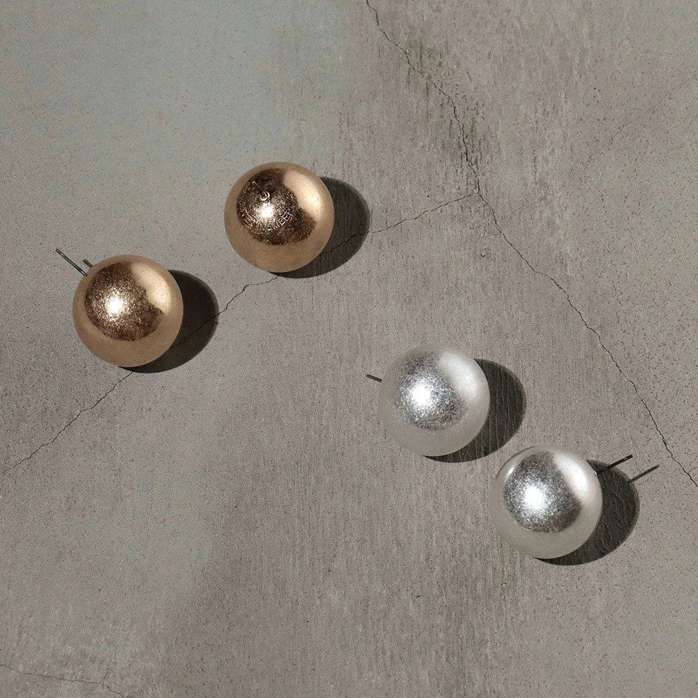 Full Moon Stud Earrings