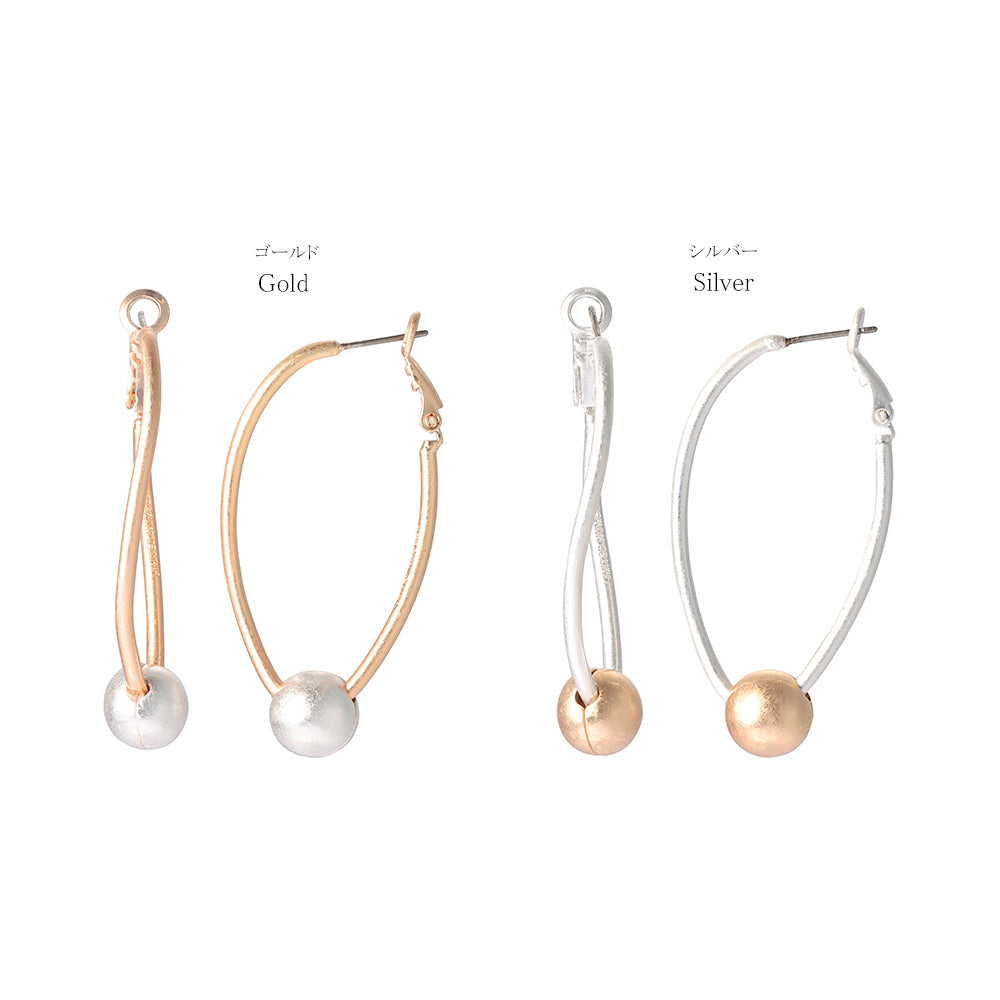 Orbital Hoop Latch Back Earrings