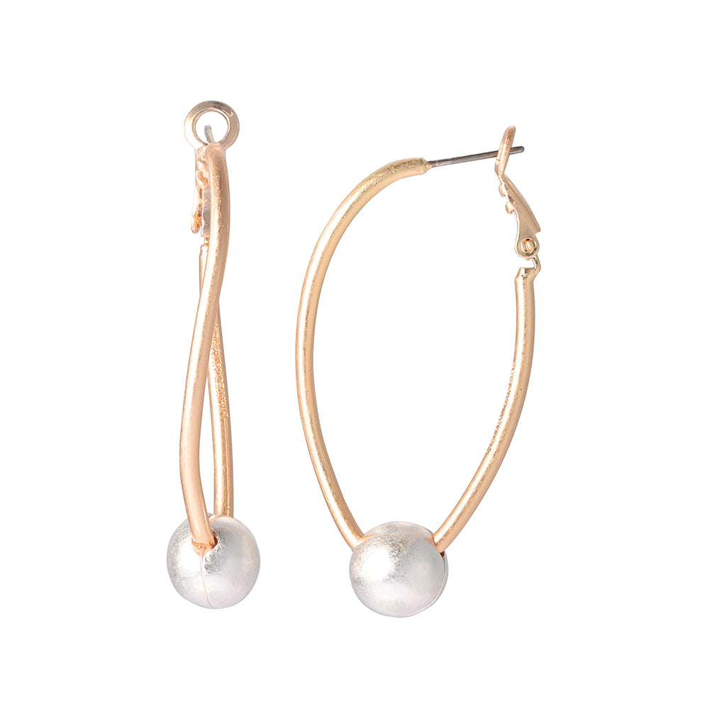 Orbital Hoop Latch Back Earrings