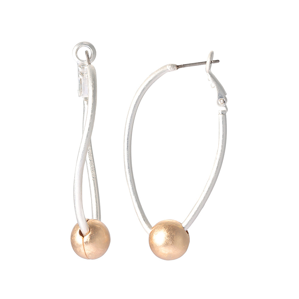 Orbital Hoop Latch Back Earrings