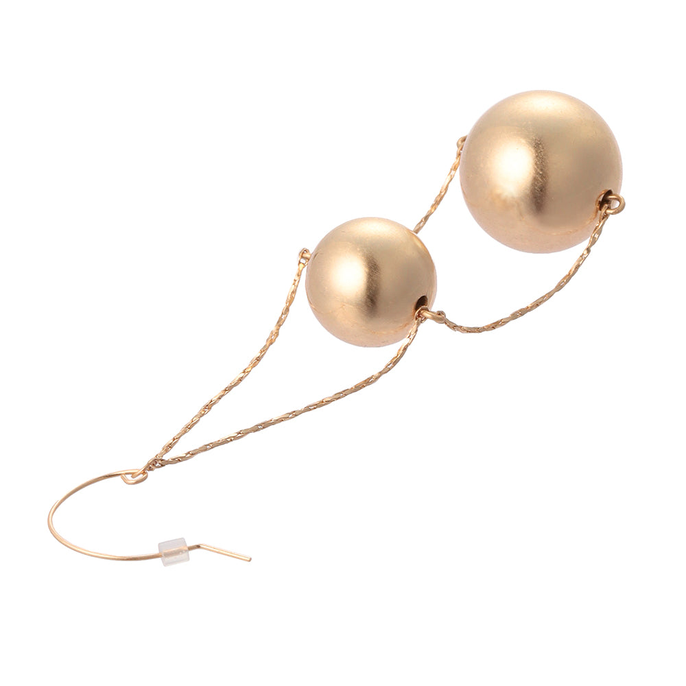 Double Sphere Drop Earrings