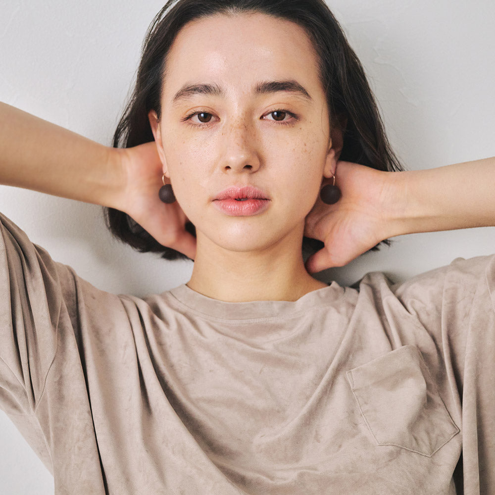 Frosted Homaika Ball Earrings