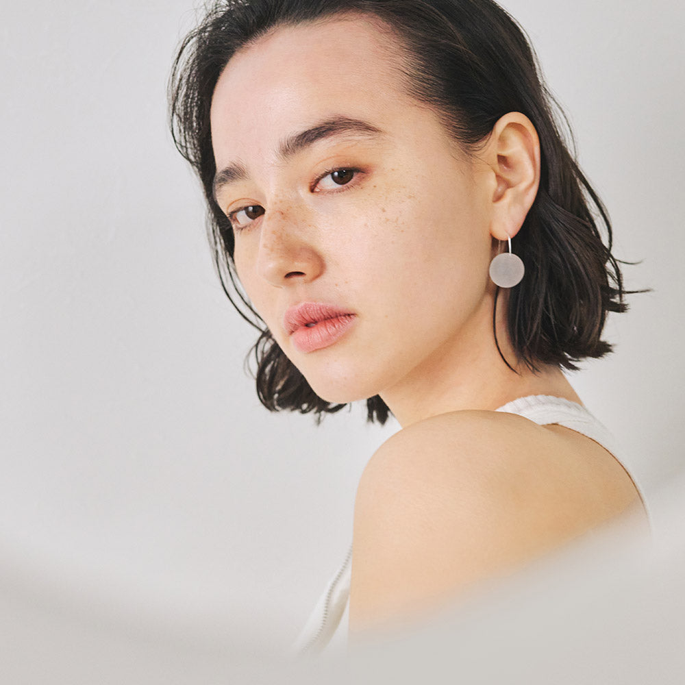 Frosted Homaika Ball Earrings