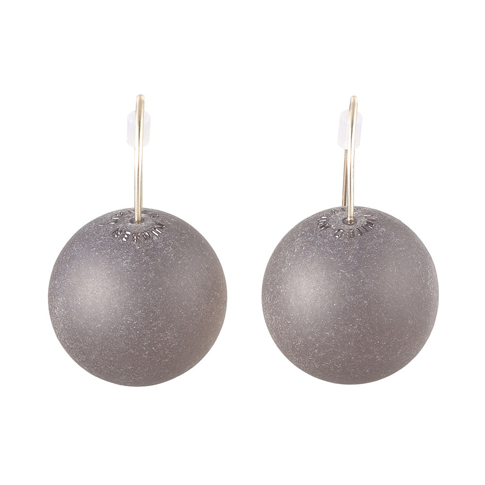 Frosted Homaika Ball Earrings