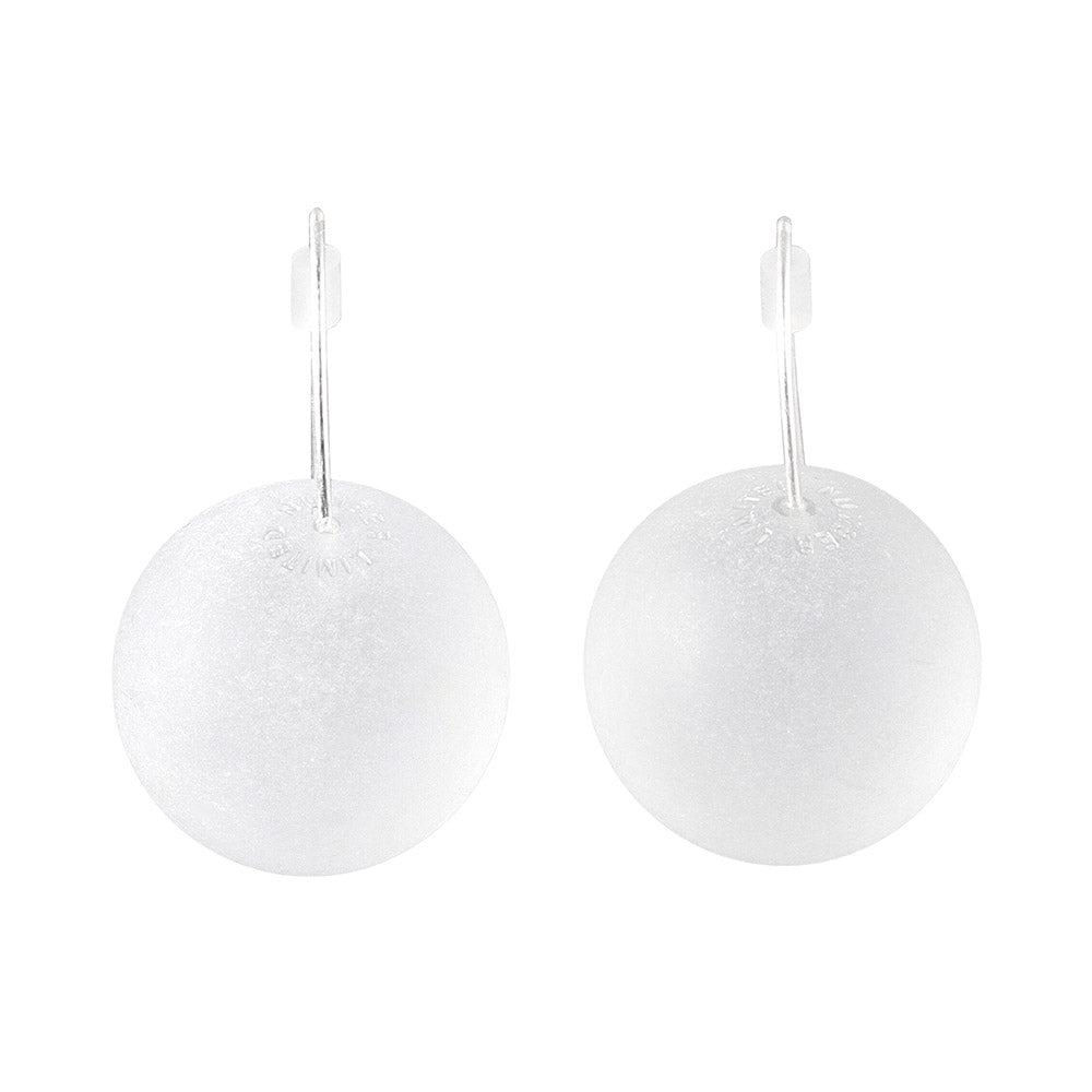 Frosted Homaika Ball Earrings