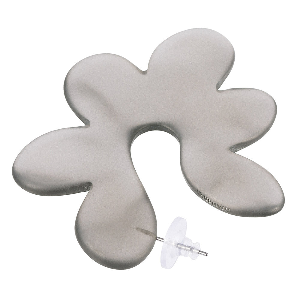 Frosted Homaika Big Flower Earrings