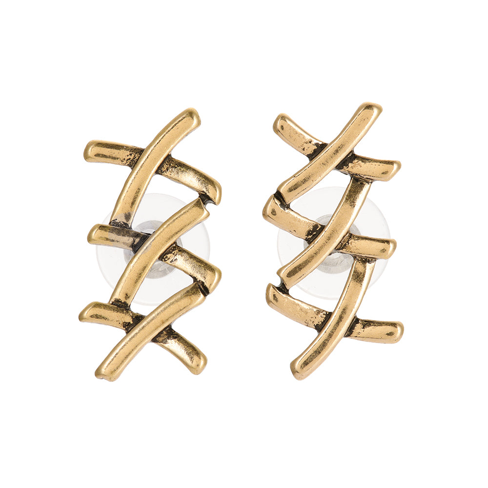 Triple X Stud Earrings