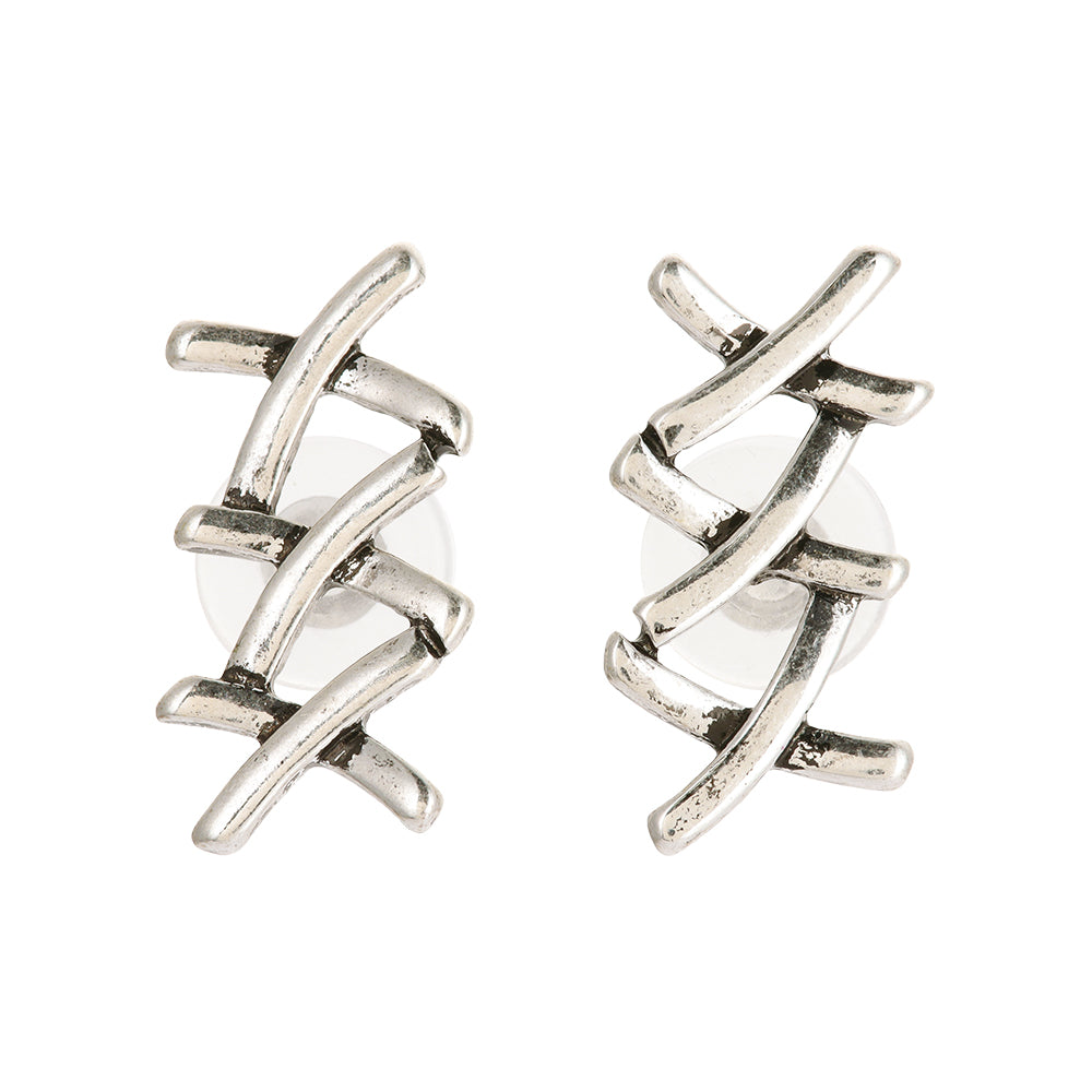 Triple X Stud Earrings