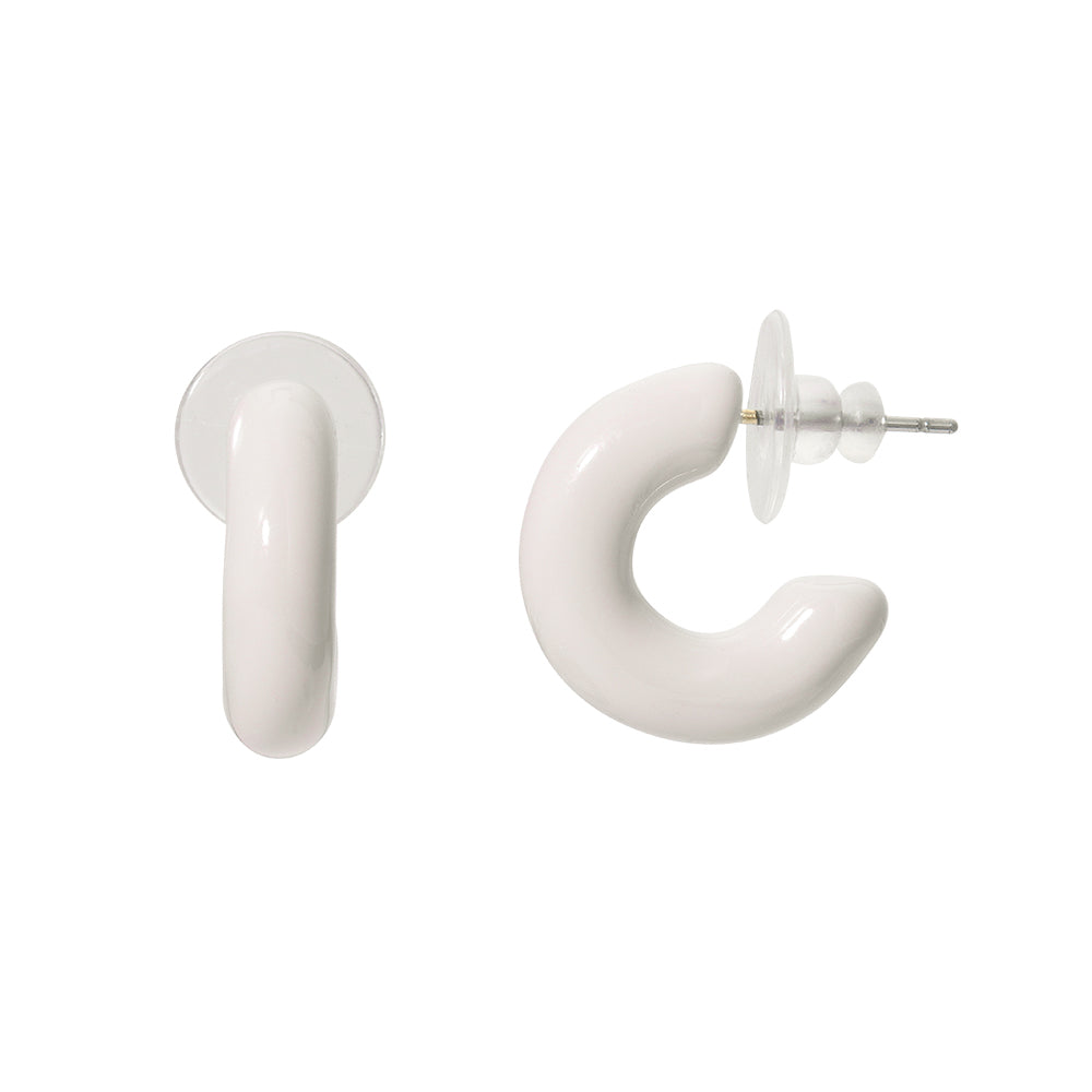 Chunky Jelly Hoop Earrings