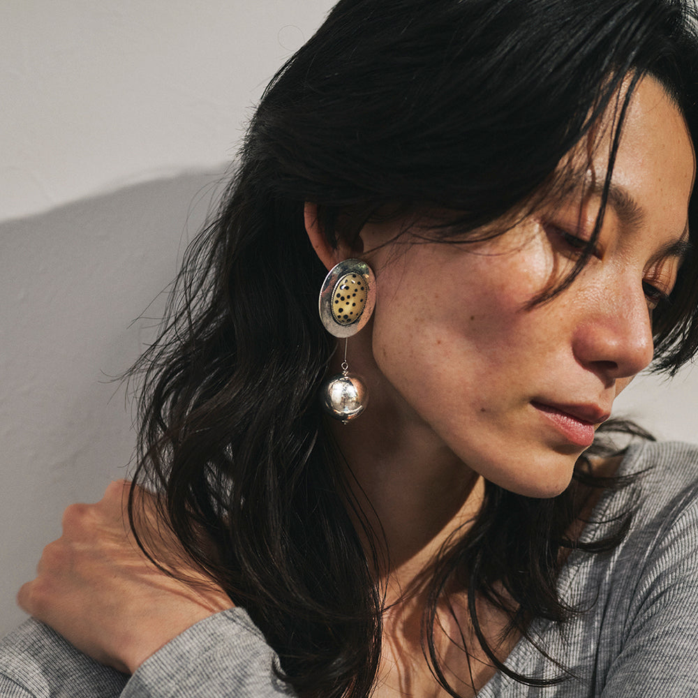 Chunky Ball Drop Two Way Earrings