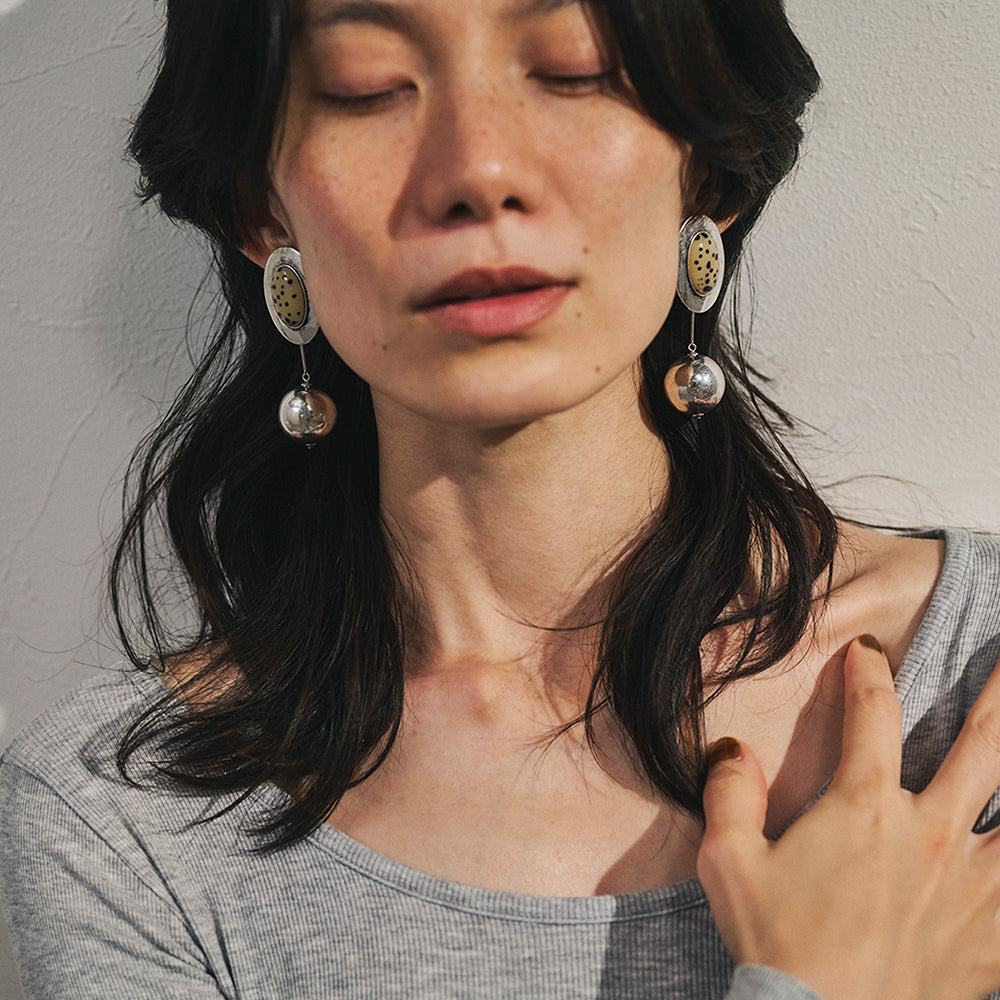 Chunky Ball Drop Two Way Earrings