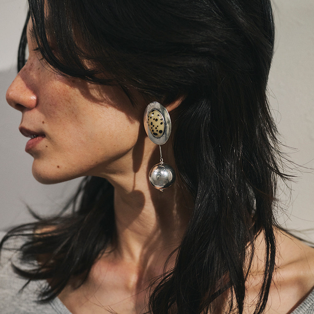 Chunky Ball Drop Two Way Earrings