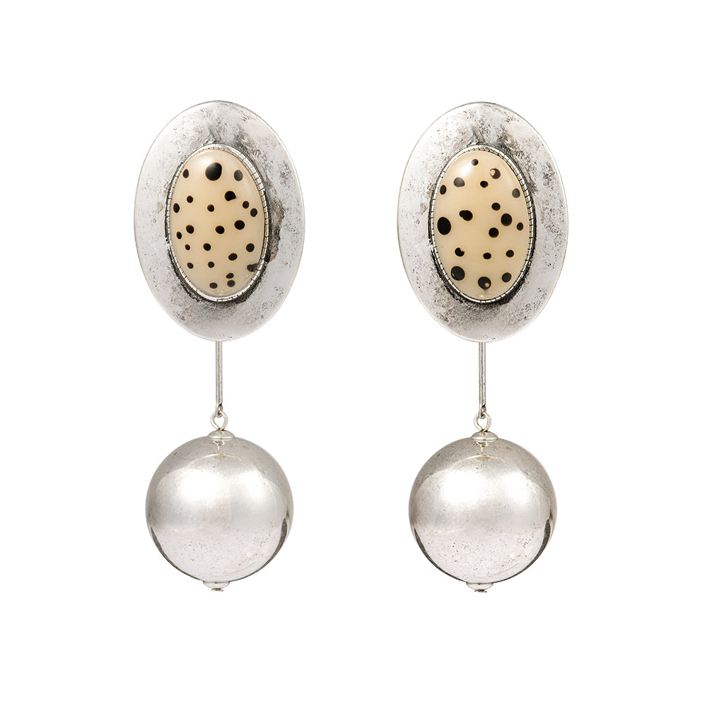 Chunky Ball Drop Two Way Earrings