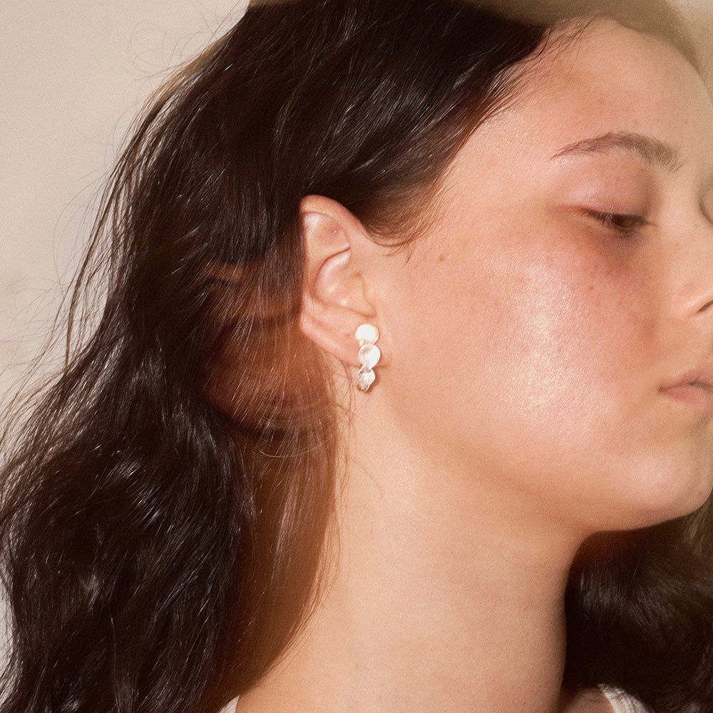 Bubble Half Hoop Earrings