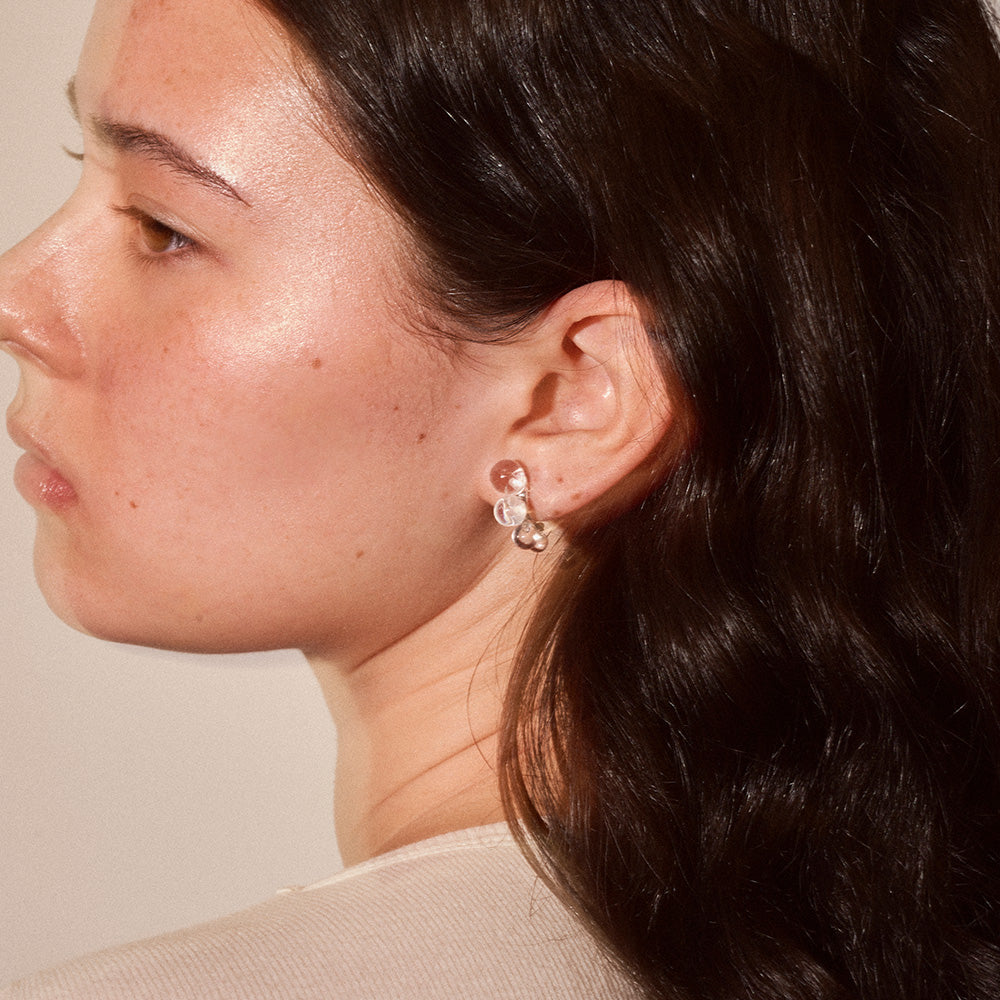 Bubble Half Hoop Earrings