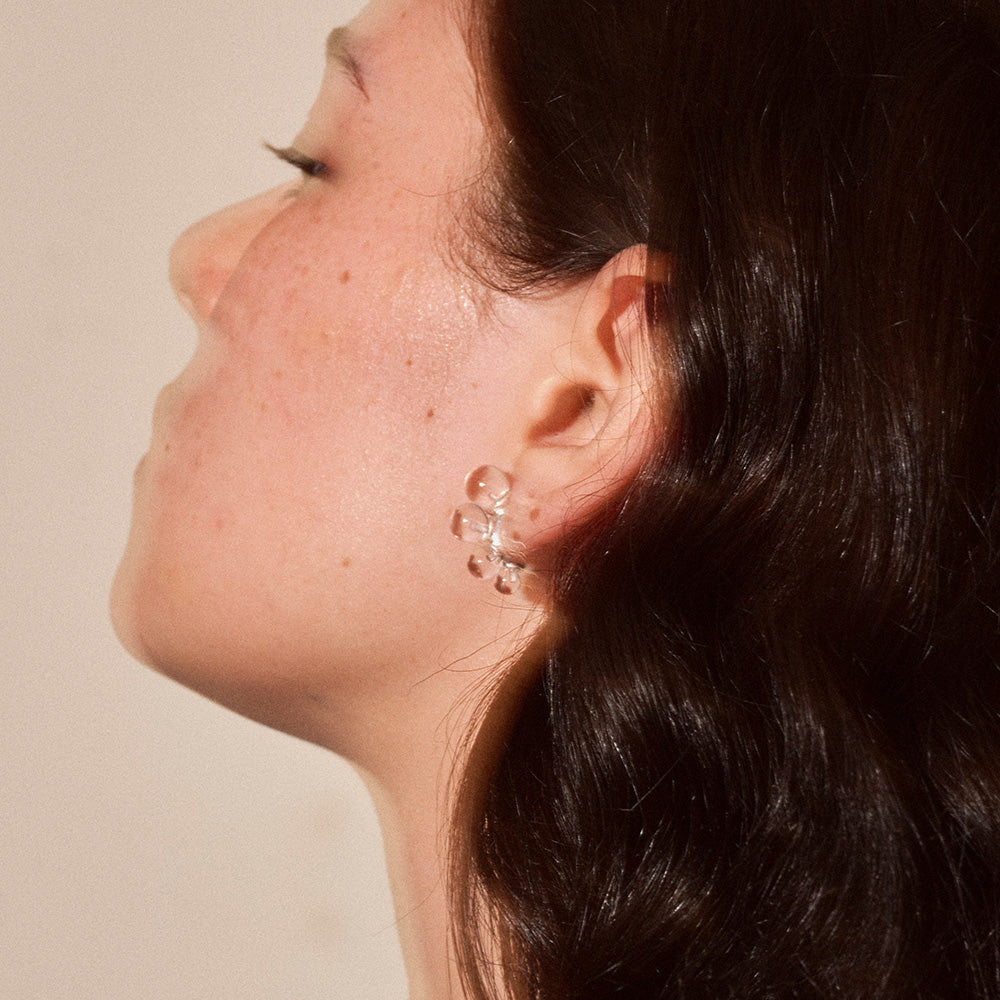 Bubble Half Hoop Earrings