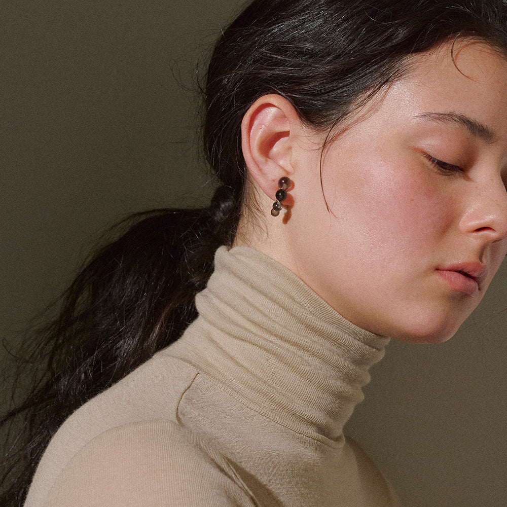 Bubble Half Hoop Earrings