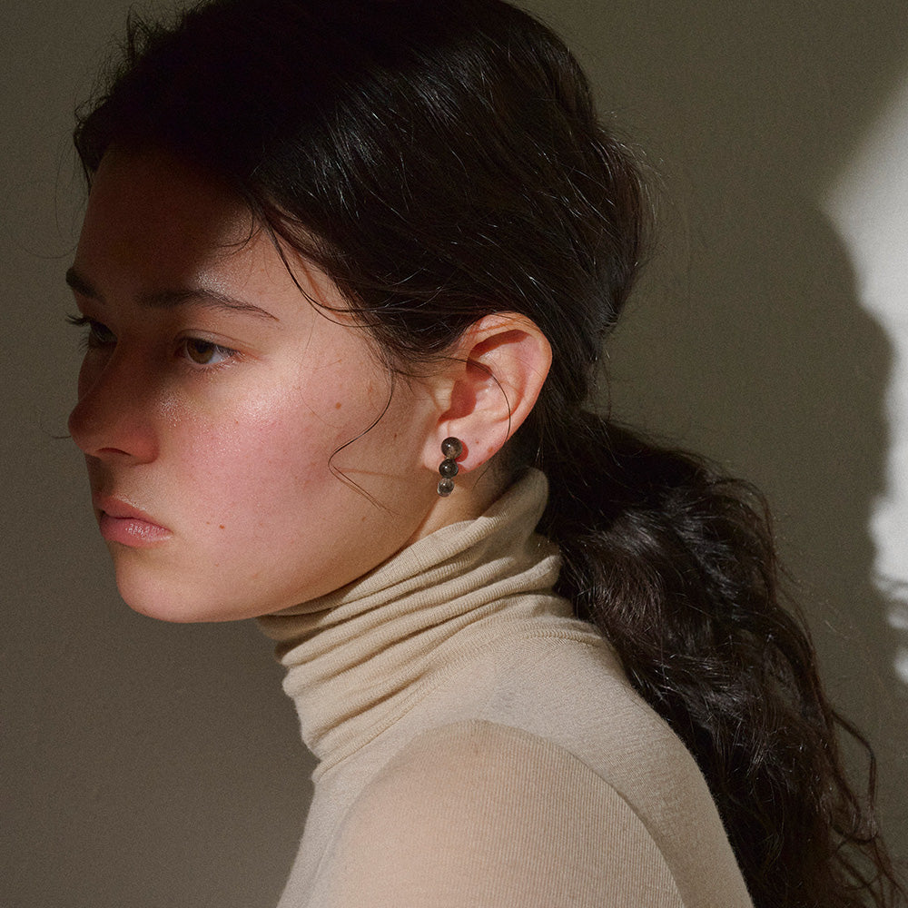 Bubble Half Hoop Earrings