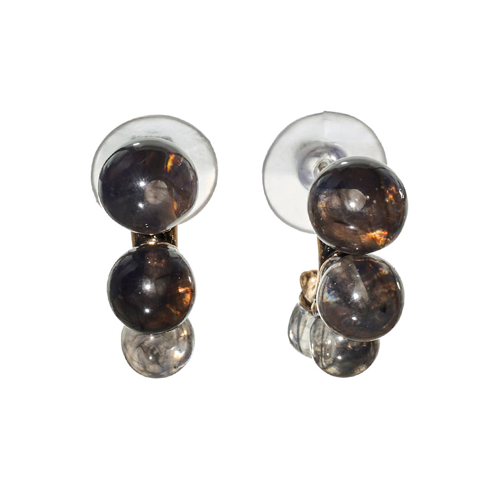 Bubble Half Hoop Earrings