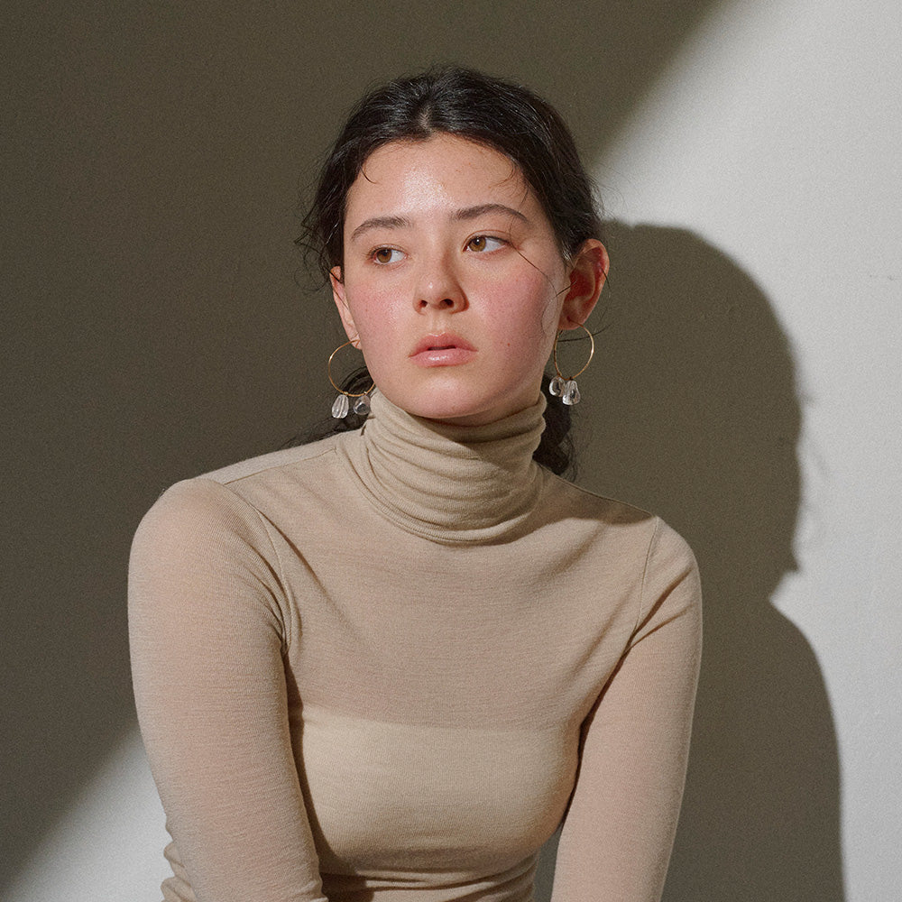 Double Stone Hoop Earrings - Osewaya