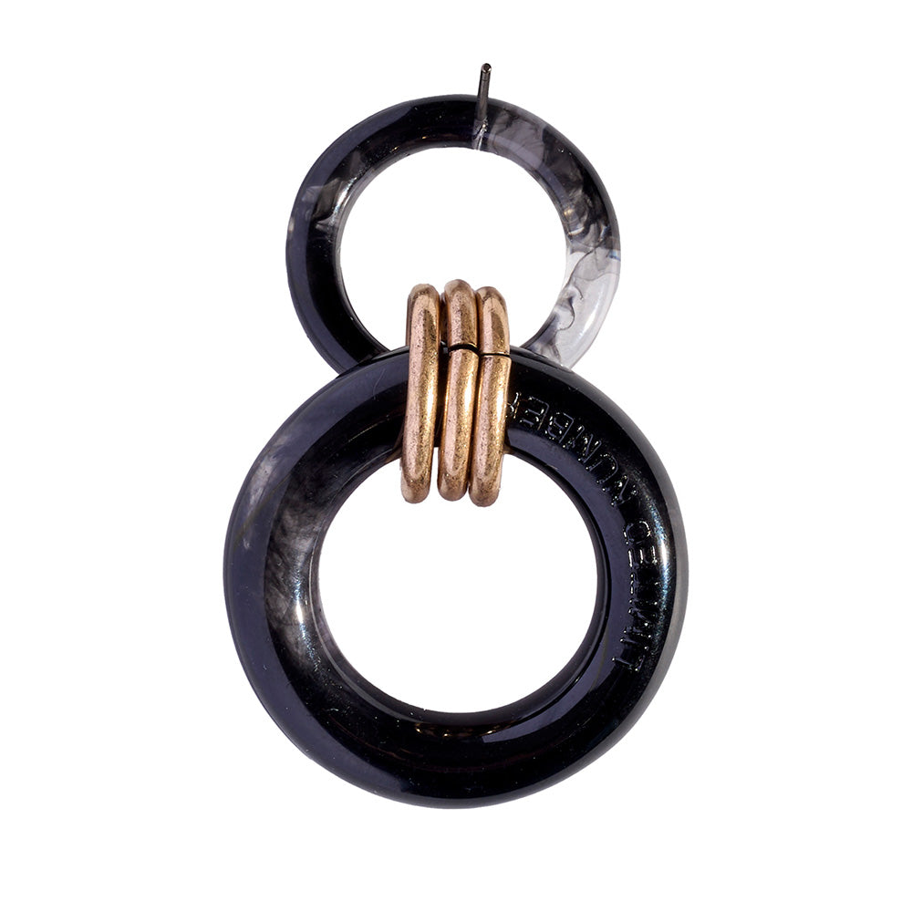 Graduated Circle Link Earrings