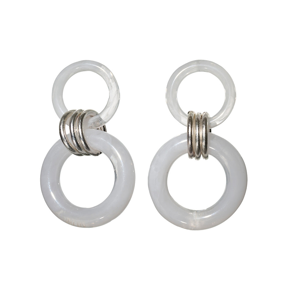 Graduated Circle Link Earrings