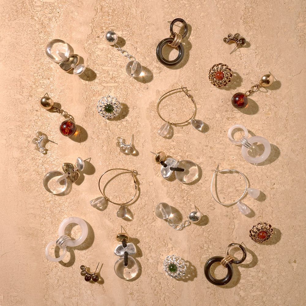 Graduated Circle Link Earrings