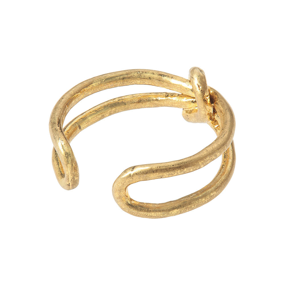 Knot Double Cuff Ring