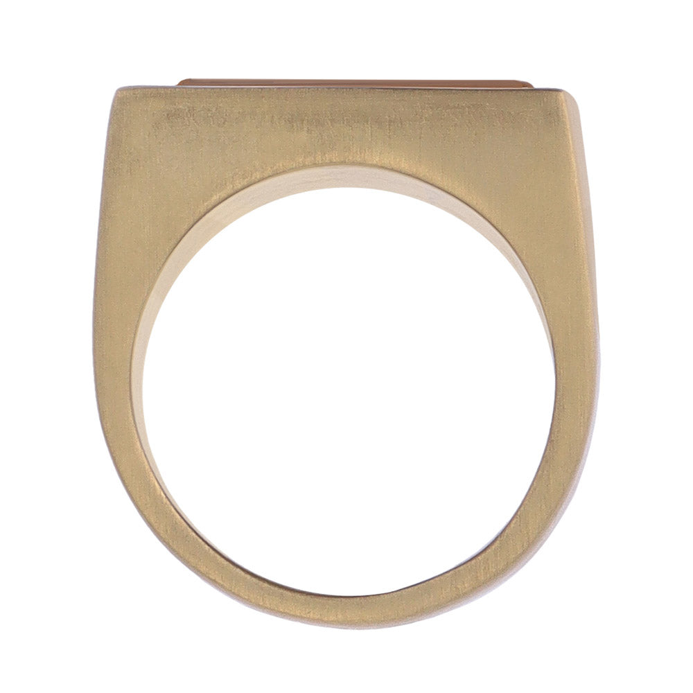 Center Stone Square Signet Ring